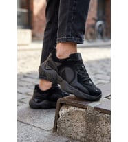 Marcomen 152-23291 Erkek Hakiki Deri Klasik Sneaker Siyah