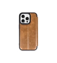iPhone 15 Pro Max Kılıf Flip Cover - Taba
