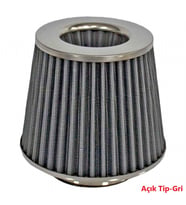 Carub Performans ve Ses Arttırıcı Açık Hava Filtresi +6 Hp Açık Tip Gri Aparatlı Üniversal