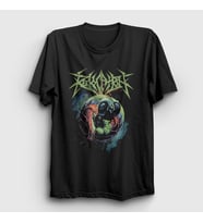 Presmono Unisex Siyah Teratogenesis Revocation T-Shirt 540171tt