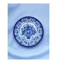 Dekoratif Duvar Tabağı Duvar Süsü Mavi Tabak Blue Blanc Tabak No:43
