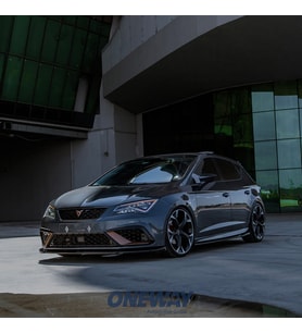 SEAT Leon FR MK3 Facelift 2017-2019 Ön Lip / SEAT Leon Cupra MK3 Facelift 2017-2019 Ön Lip (Siyah)