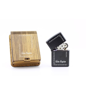 Kişiye Özel Zippo Tarzı Benzinli Metal Çakmak - Kare Çerçeve Temalı