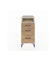 Kronos Komodin Tek Raflı 3 Çekmeceli 44x59x96 Aytaşı-Çam