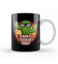 Cute & Funny Can t Touch This Cactus Pun Plant Kupa Bardak Porselen
