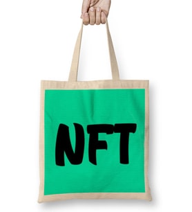 Non-Fungible Token Nft Crypto Currency Mining GIFT Bitcoin Ethereum Bez Çanta Uzun Saplı