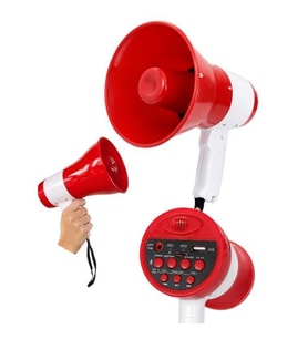Magicvoice 619U 50 Watt Şarj Edilebilir El Megafonu Bluetooth, USB, TF Kart ve Ses Kayıt Destekli