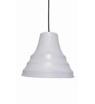 RİOLİGHT RETRO BEYAZ İÇİ BEYAZ TEKLİ METAL SARKIT ÇAP:23CM (Siyah)