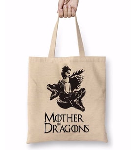 Mother of Dragons Game of Thrones Bez Çanta Uzun Saplı