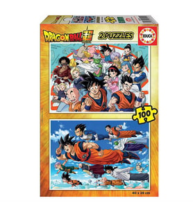 Educa Puzzle 2x100 Parça Dragon Ball 18214