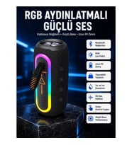 Mey İthalat® Bluetooth Hoparlör USB Şarjlı Uzun Pil Ömrü Android ve İOS Uyumlu Renkli