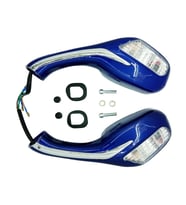 UNİVERSAL SCOOTER AYNA SİNYALLİ MAVİ