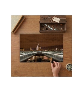 St. Pauls Katedrali İngiltere Tasarımı 240 parça Ahşap Puzzle Ahşap Kutuda MP01587