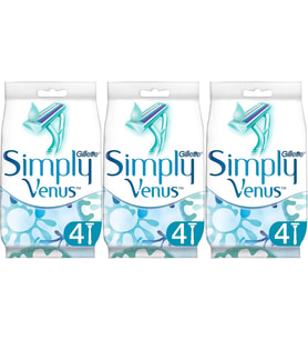 Gillette Simply Venus 2 Kullan At Kadın Tıraş Bıçağı 12 Li Set (3PK*4)