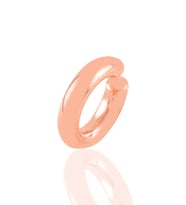 Söğütlü Silver Gümüş rose sade sıkıştırmalı kalın kıkırdak küpe