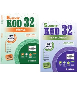 TUDEM YAYINLARI 5.SINIF KOD 32 TÜRKÇE - FEN BİLİMLERİ
