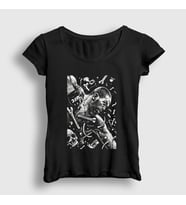 Presmono Kadın Siyah Punch Jon Jones Mma Ufc T-Shirt 428908tt