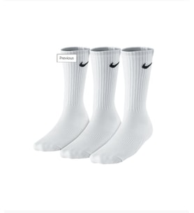 Dri-Fit Performance 3 lü Beyaz Spor Çorap