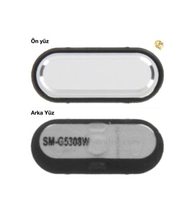 Samsung Galaxy Grand Prime G530 ile Uyumlu Home Tuşu Beyaz Parmak izi butonu açma-kapama butonu açma-kapama tuşu yan güç tuşu power tuşu home tuşu touch id parmak izi sensörü