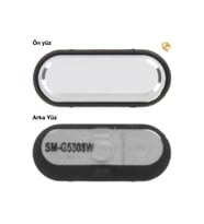 Samsung Galaxy Grand Prime G530 ile Uyumlu Home Tuşu Beyaz Parmak izi butonu açma-kapama butonu açma-kapama tuşu yan güç tuşu power tuşu home tuşu touch id parmak izi sensörü
