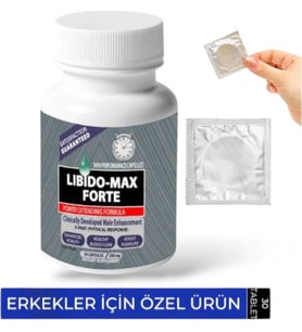 Libido Max Forte Erkeklere Özel Bölge Destekleyici 30lu + Prezervatif Hediye