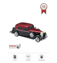 Torima D55 Kırmızı Retro Araba Tasarımlı Bluetooth Hoparlör  2x5W  FM + USB + TF Kart