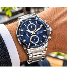Ferrucci Silver Renk Fonksiyonları Aktif Çelik Kordon ve Kasa Erkek Kol Saati
