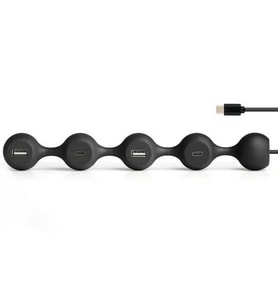 Lexon Peas Hub C USB Çoğaltıcı Siyah