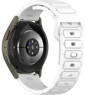 Huawei GT2 46mm ile Uyumlu CNS KRD-132 22mm Silikon Kordon Strap Kayış - Beyaz