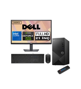 Dell Vostro 3030 mt Intel Core I7 12700 32GB Ddr5 256GB SSD 21.5" Fhd Ubuntu Nvidia Nvidia GTX1650-4GB Masaüstü Bilgisayar 21N3030I7GTX1650U16 + Zetta USB Bellek