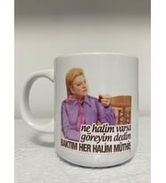 Ne Halim Varsa Göreyim Dedim Baktım Her Halim Müthiş Baskılı Kupa Bardak