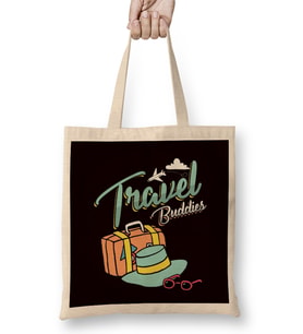 Humorous Travelers Traveling Stay Adventure Vacation Traveling Gift Travel Buddies Bez Çanta Uzun Saplı