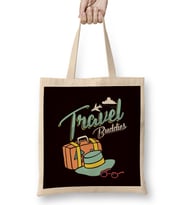 Humorous Travelers Traveling Stay Adventure Vacation Traveling Gift Travel Buddies Bez Çanta Uzun Saplı
