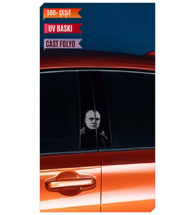 Araç Kapı Direk Kaplama Folyosu Çakır Desenli (Sağ Sol Takım) Uyumlu (2 Adet) - (Çok Renkli)