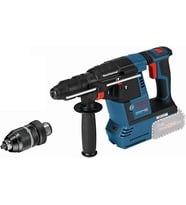 Professional GBH 18V-26 F Akülü Kırıcı Delici (18 Volt, SOLO, 2,6 J, Betonda Delme Çapı: 26 mm, Karton Kutuda, İlave Mandren, Akü ve şarj Cihazı Dahil Değildir)