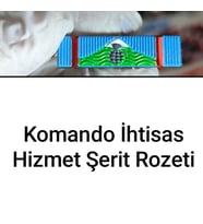 Komando Ihtisas Hizmet Şerit Rozeti (Çok Renkli)
