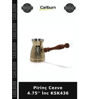 Özel Üretim Mutfak Geleneksel Sunum Kahve Ekipmanı Pirinç Cezve 4.75'' İnc KSK436
