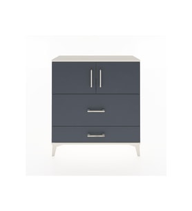 Arges Şifonyer 2 Raflı 2 Çekmeceli 2 Kapaklı 88x30x96 Aytaşı-Antrasit