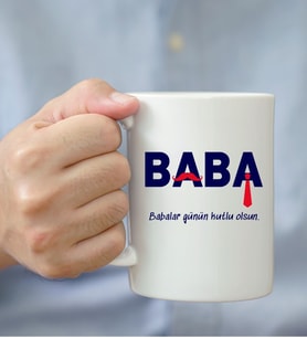 BABALAR GÜNÜNE ÖZEL BABA MESAJLI KUPA BARDAK