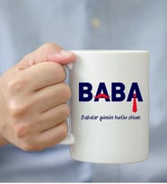 BABALAR GÜNÜNE ÖZEL BABA MESAJLI KUPA BARDAK