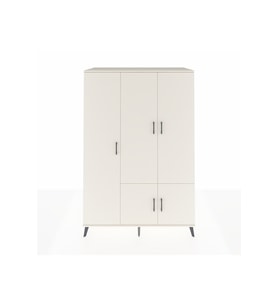 Kronos Dolap 7 Raflı 5 Kapaklı Tek Askılı 132x59x195 Aytaşı-Aytaşı/Çam