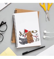 Wee Bears Kafadar Ayılar Tasarımlı Defter