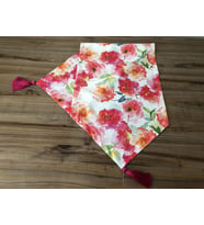 FUŞYA SOFT ÇİÇEK DESENLİ RUNNER (Krem)