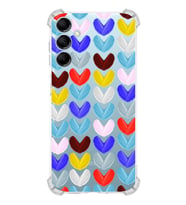 PrintiFy Samsung Galaxy M14 Uyumlu Water Color 1 Baskılı Şeffaf Köşe Korumalı Antişok Kılıf