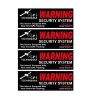 4x Gps Uydudan Takip sistemi Var araba Sticker