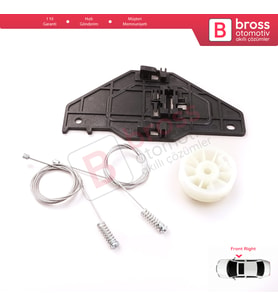 Citroen C3 MK2 SC A51 2009-2016 5-Kapı 9813093180 İçin Elektrikli Ön Sağ Cam Kriko Tamir Seti