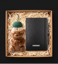 Kişiye Özel Defter & Touchpen Kalem & Barista Ayıcık Şişe Hediye Seti