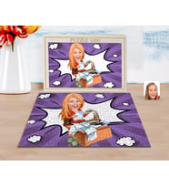 BK Gift Kişiye Özel Kadın Patron Karikatürlü 1000 Parça Profesyonel Puzzle-6