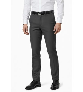 Erkek Regular Fit  Kumaş Pantolon Likra Kumaş BGL-ST05033 (Koyu Gri)