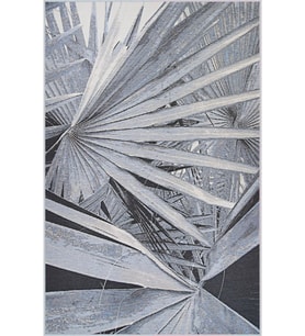 Eliana Home Baskılı, Yıkanabilir Kaymaz Taban Salon Halısı LNA1727 100x150 cm (Gri)